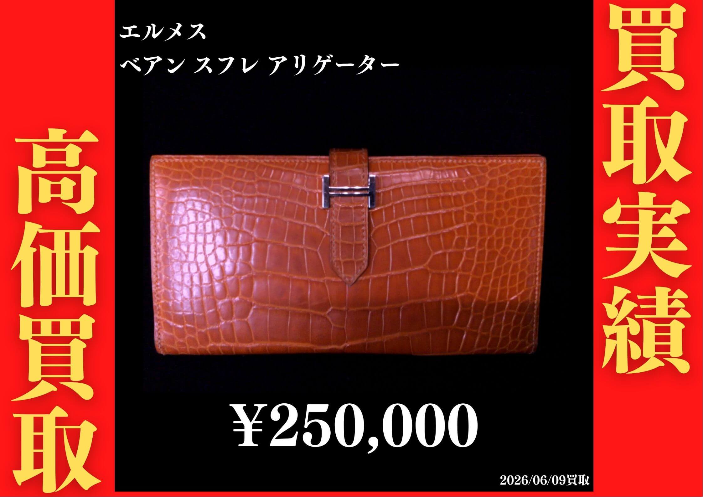 ベアン スフレ アリゲーター 250,000円でお買取させていただきました！